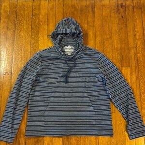 American Rag Navy Striped Hoodie